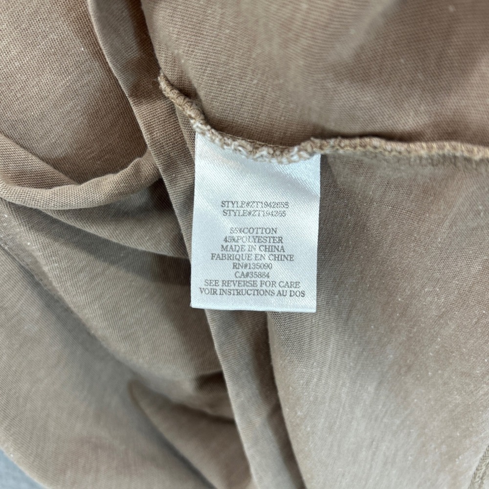 Z Supply V Neck Pocket Tee Short Sleeve Casual Shirt Top Tan Womens Medium Brown - Picture 5 of 10